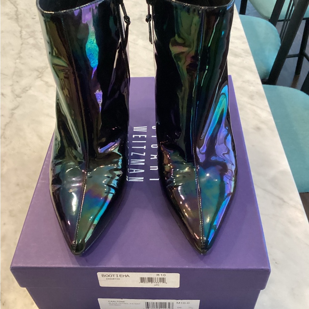 Stuart Weitzman Iridescent Ankle Boots